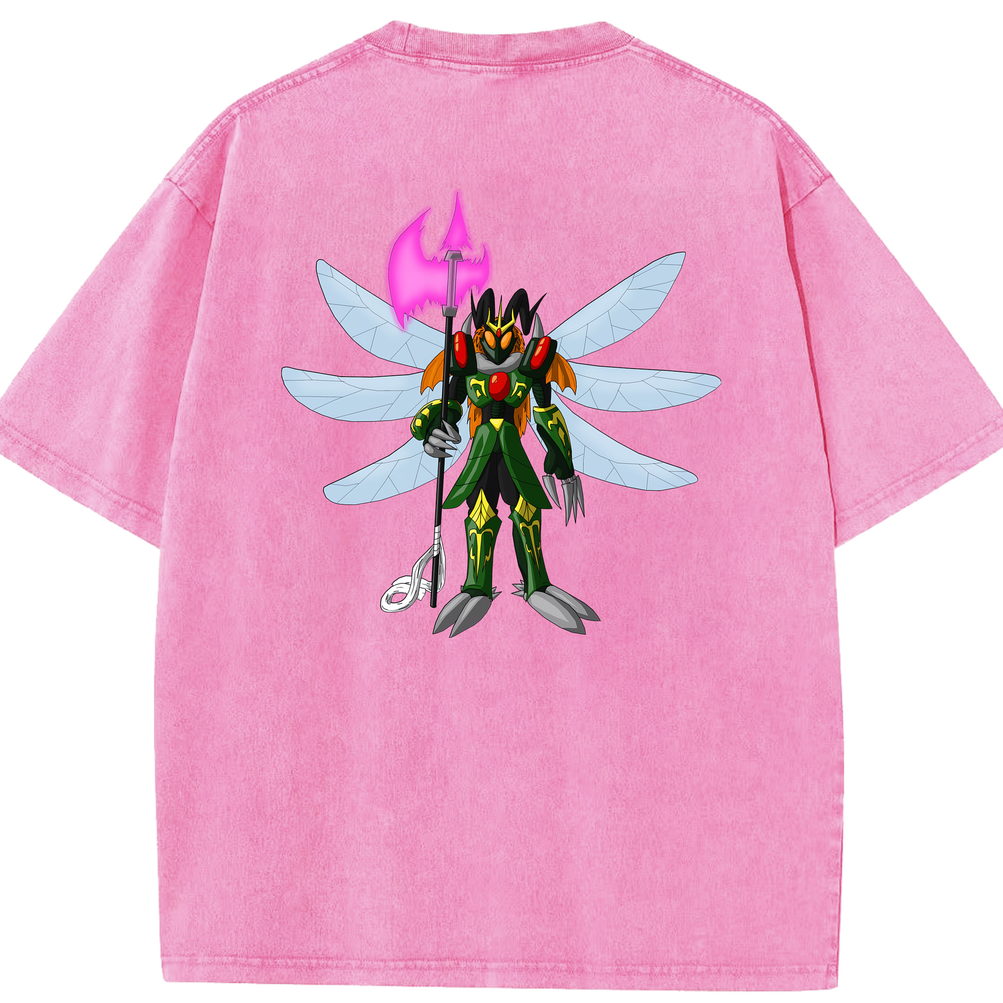 （画像用） Digimon デジタルモンスター/デジモン 綿100% ヴィンテージ風 半袖Tシャツ（背面プリント）